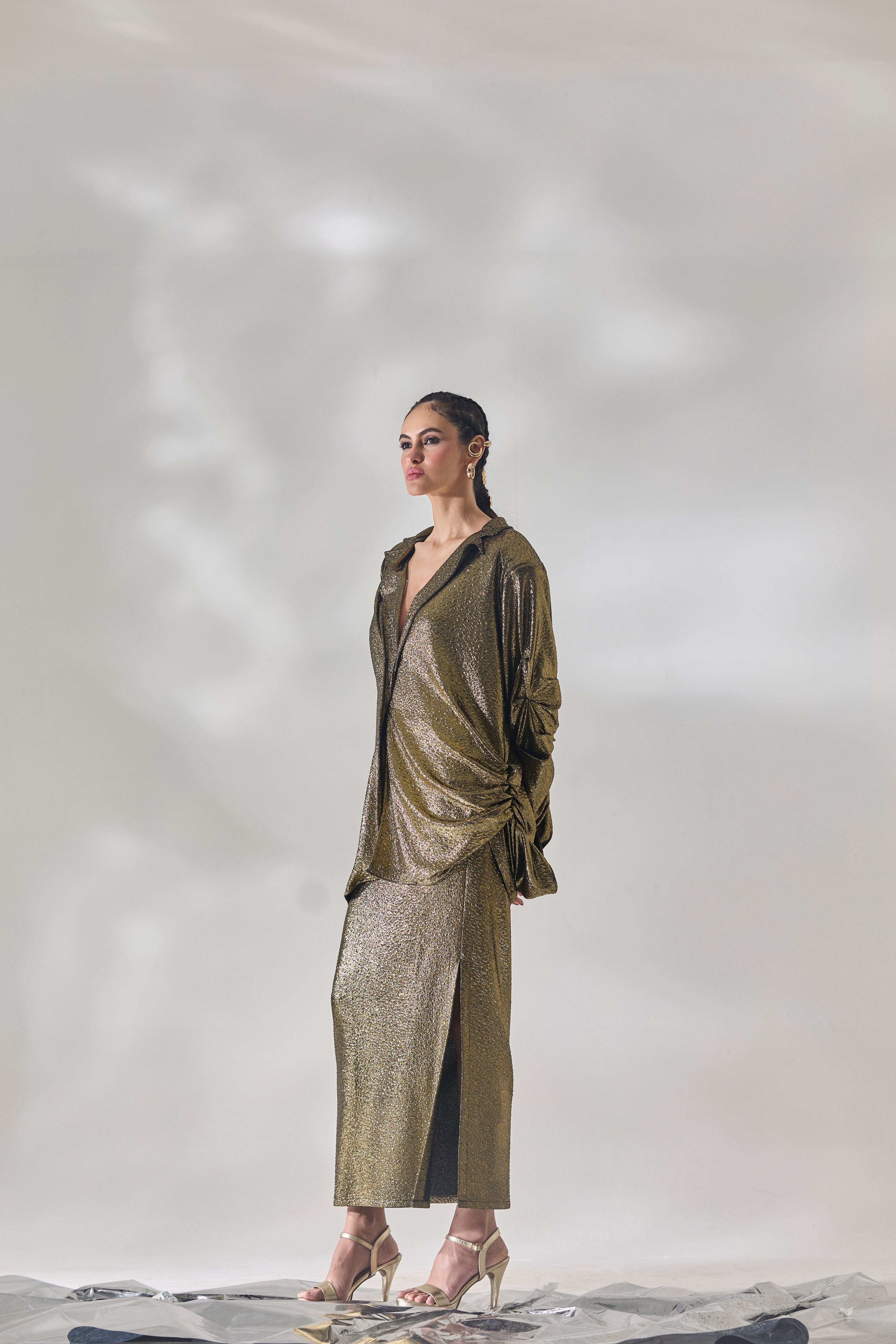 Metallic Mirage Set - Skirt