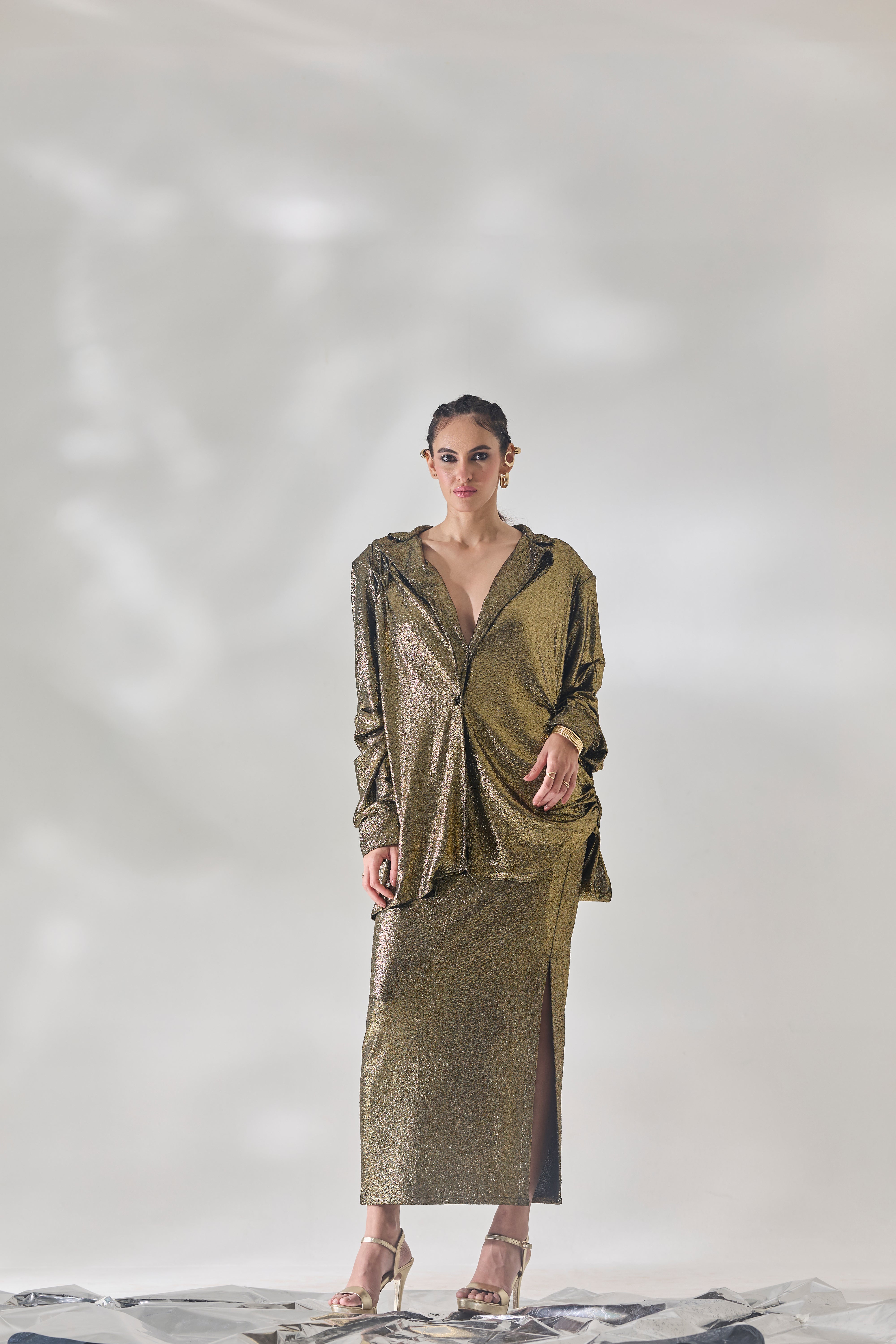 Metallic Mirage Set - Skirt